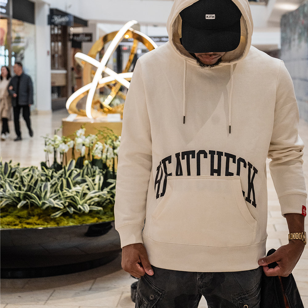 HC Branded Hoodie – Check Heat Shop (Bone)